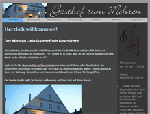 Tablet Screenshot of gasthof-mohren.de
